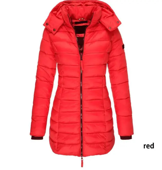 Mid-length Slim-fit Quilted Jacket