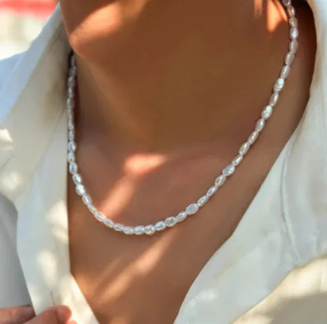 Men's Baroque Pearl Necklace