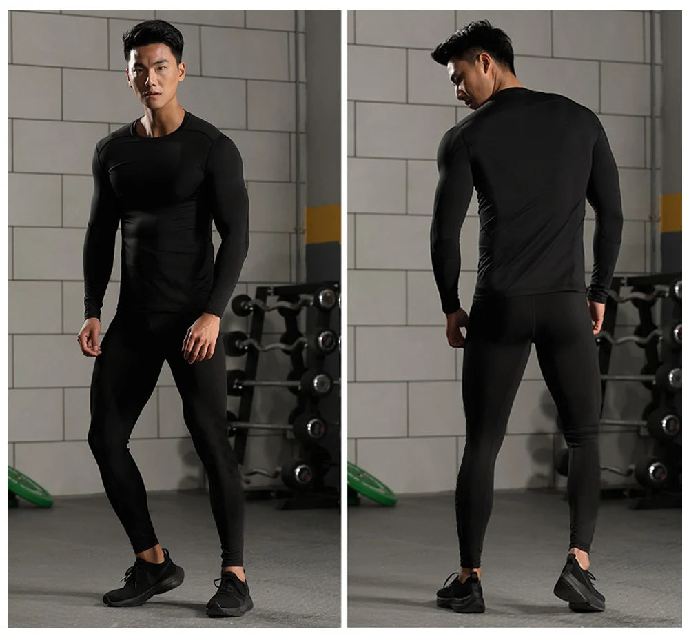 Ensembles de sous-vêtements thermiques pour hommes, compression Smile Sweat, séchage rapide, vêtements thermiques, qualité supérieure, hiver, nouveau