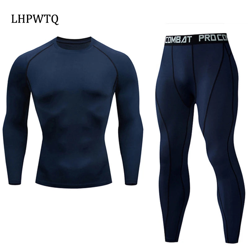 Ensembles de sous-vêtements thermiques pour hommes, compression Smile Sweat, séchage rapide, vêtements thermiques, qualité supérieure, hiver, nouveau