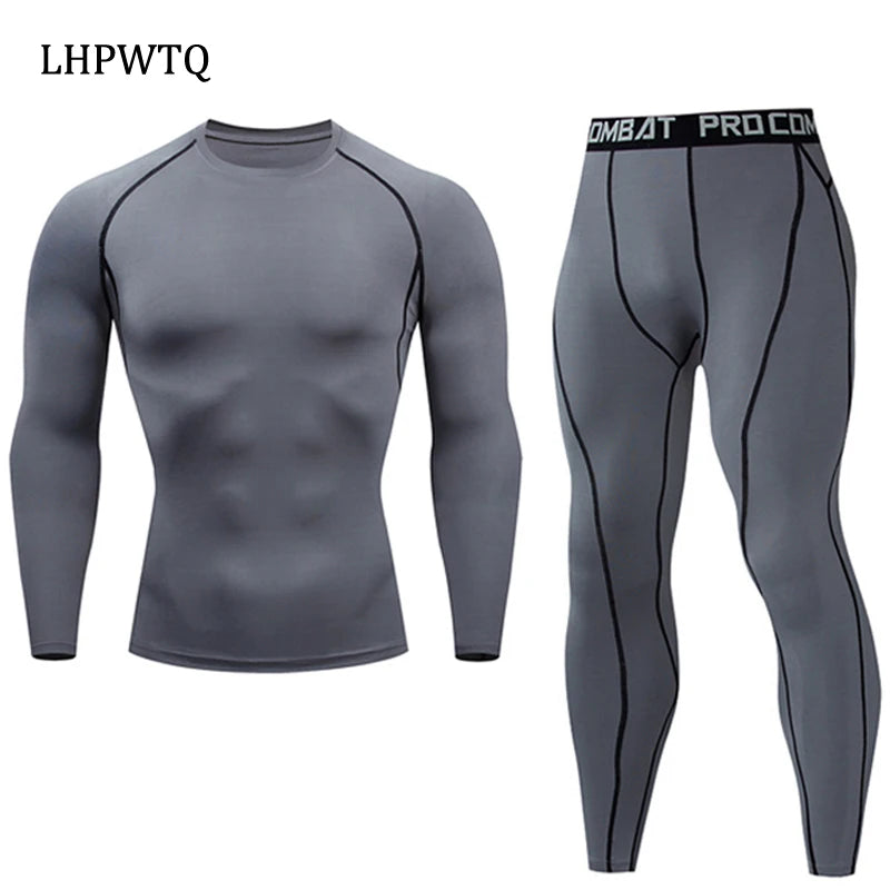 Ensembles de sous-vêtements thermiques pour hommes, compression Smile Sweat, séchage rapide, vêtements thermiques, qualité supérieure, hiver, nouveau