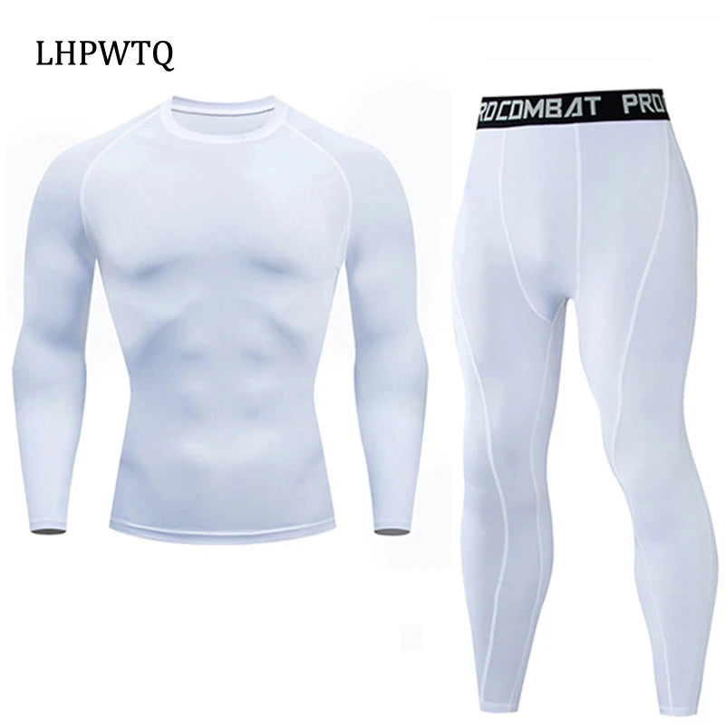 Ensembles de sous-vêtements thermiques pour hommes, compression Smile Sweat, séchage rapide, vêtements thermiques, qualité supérieure, hiver, nouveau