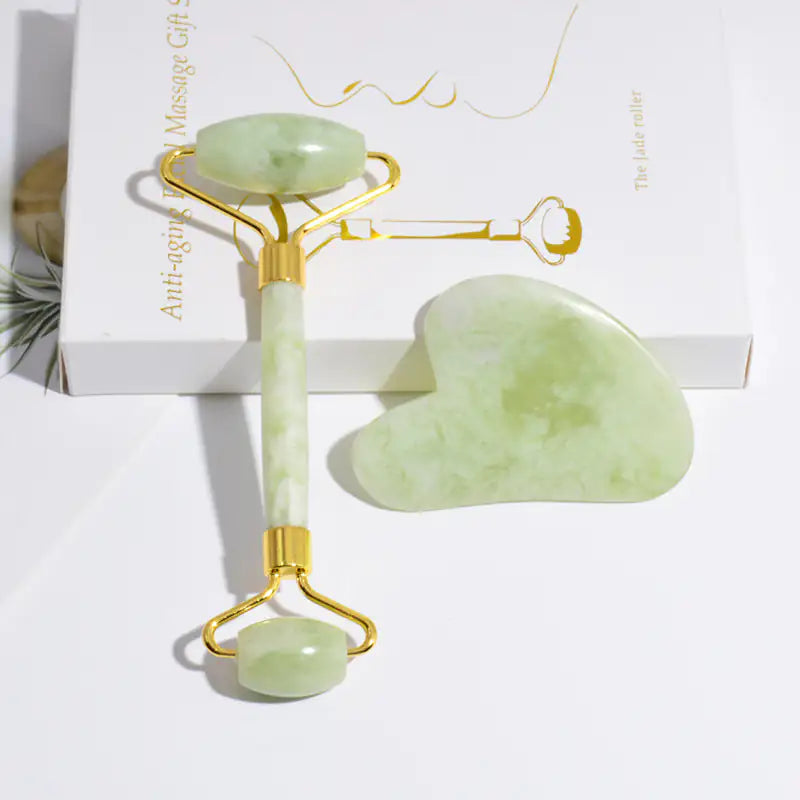 Coffret Cadeau Rouleau de Jade & Gua Sha