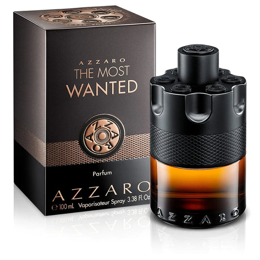 Azzaro The Most Wanted Parfum - Cologne Intense pour Hommes - Fragrance Épicée et Séductrice pour le Soir de Rendez-vous - Tenue Durable - Parfums de Luxe Irrésistibles pour Hommes 100 ml (Lot de 1)