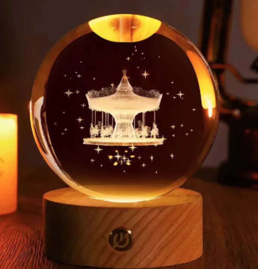 Lampe de Nuit Cristal Constellation 3D