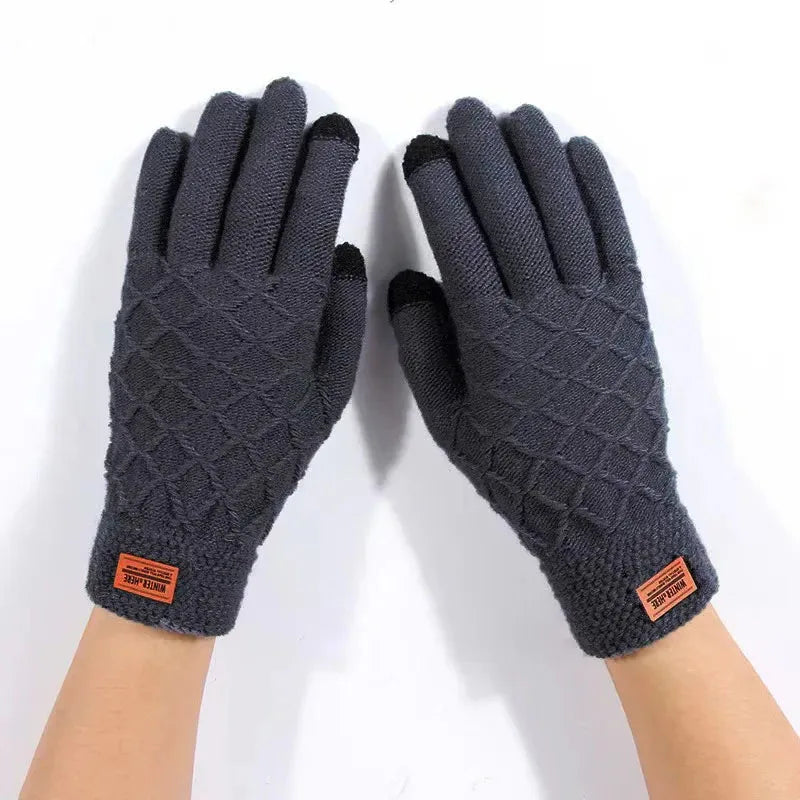 Gants d'équitation en plein air pour hommes, version automne et hiver, écran tactile, UNIS issement du velours, accessoires cadeaux, 1/2 pièces