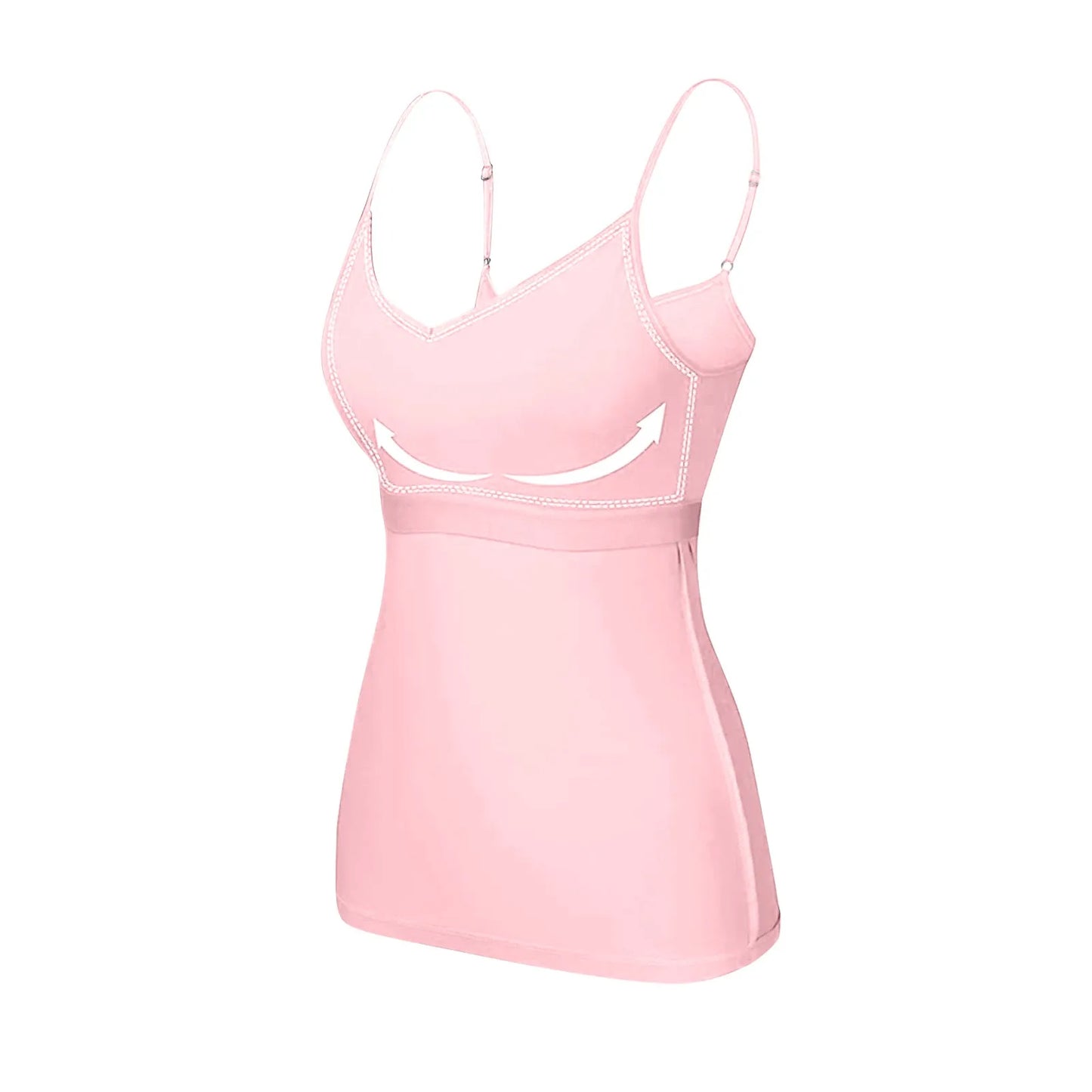 Soutien-gorge rembourré pour femme, haut précieux, camisole réglable, soutien-gorge intégré, camisole spaghetti en modal, vêtements de fitness