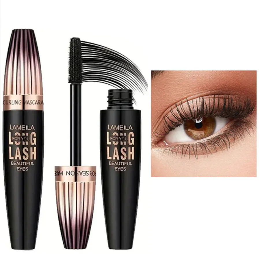 Mascara étanche 4D, outils de maquillage pour les yeux, longue tenue, résistant aux bavures, bouclé, crypté, dodu