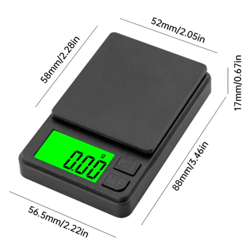 Mini balance de poche de précision avec écran LCD rétro4.2, balance numérique pour grammes, aliments, bijoux, onces, céréales, voyage, 1000g x 0.1g