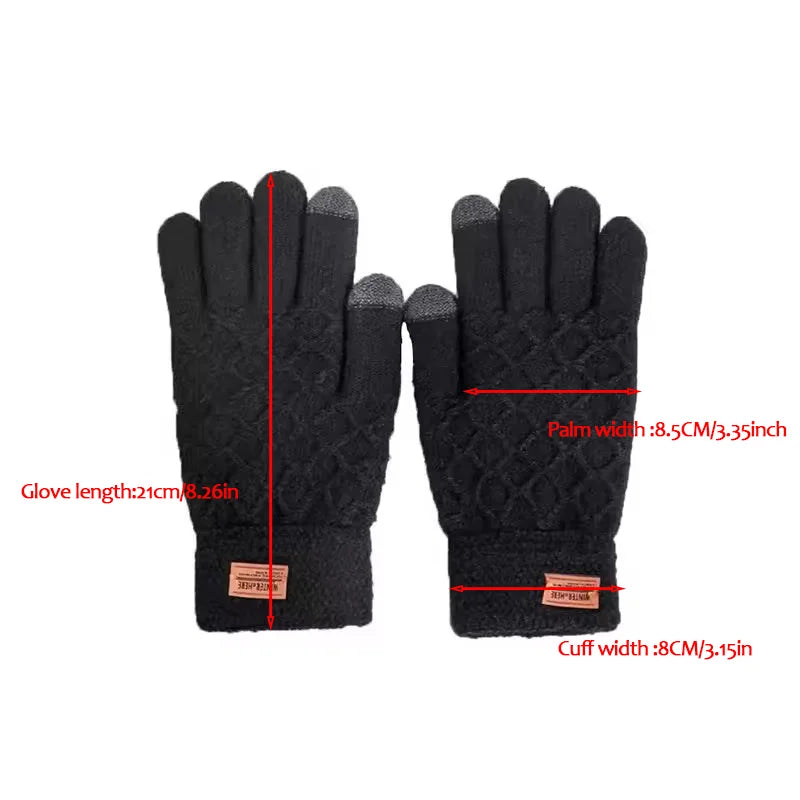 Gants d'équitation en plein air pour hommes, version automne et hiver, écran tactile, UNIS issement du velours, accessoires cadeaux, 1/2 pièces