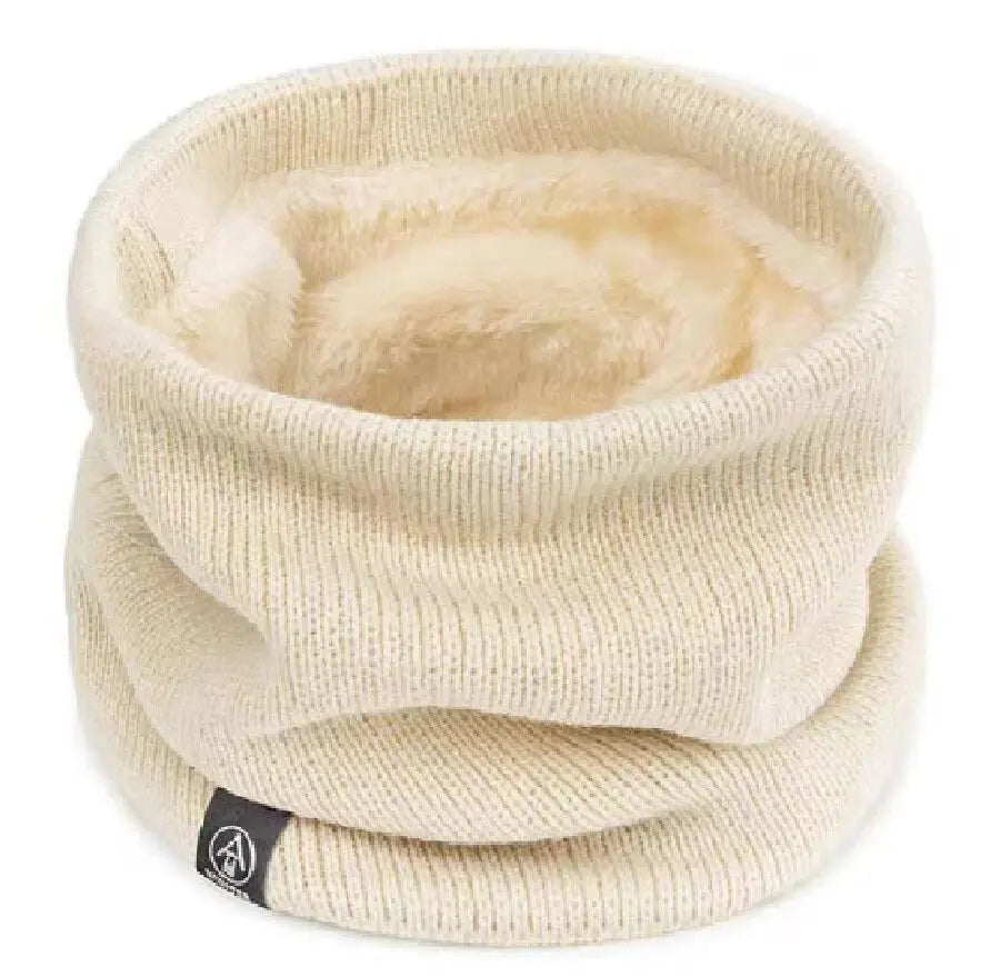 Cache-cou silencieux en peluche pour femme, écharpe bandana en laine, anneau de sourire, optique Buff, bande de sauna en cachemire, masque de ski, hiver solide, ogo