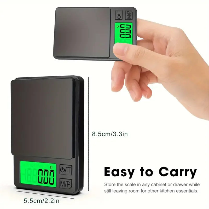 Mini balance de poche de précision avec écran LCD rétro4.2, balance numérique pour grammes, aliments, bijoux, onces, céréales, voyage, 1000g x 0.1g