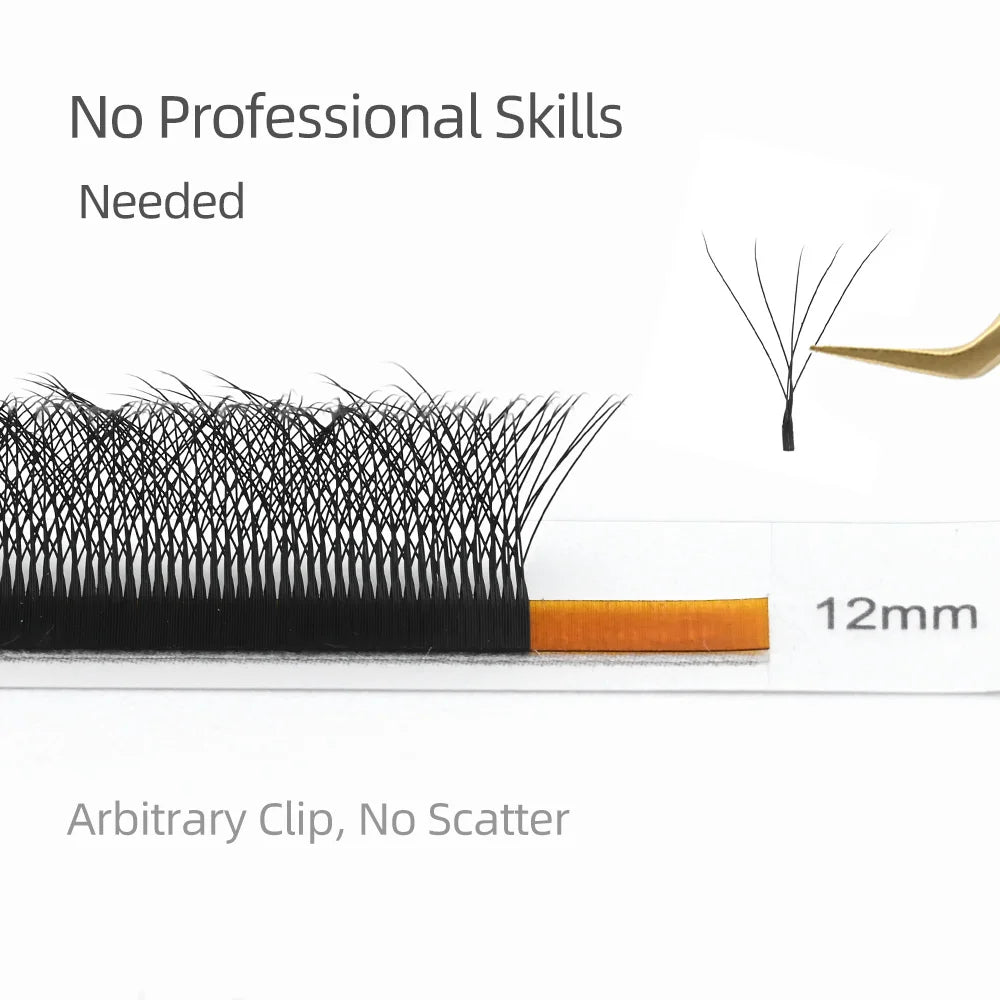 NAGARAKU-Extensions de Cils 5D en Forme de W, Préfabriqués, Super Doux, Dense, Grand Volume