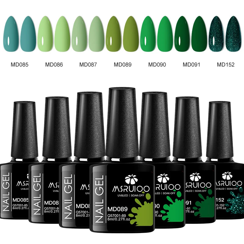 Ensemble de vernis à ongles gel UV, kit de manucure longue durée, design d'art d'ongle bricolage, tout pour la décoration, trempage, peinture, 7 pièces