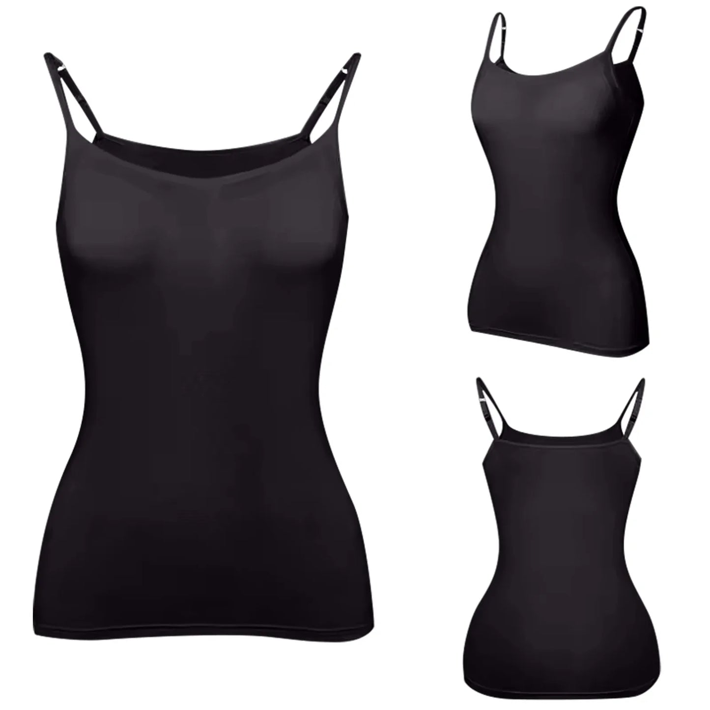 Soutien-gorge rembourré pour femme, haut précieux, camisole réglable, soutien-gorge intégré, camisole spaghetti en modal, vêtements de fitness