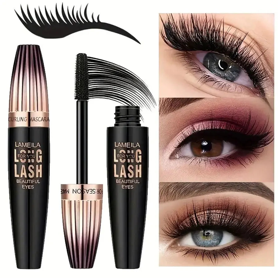 Mascara étanche 4D, outils de maquillage pour les yeux, longue tenue, résistant aux bavures, bouclé, crypté, dodu