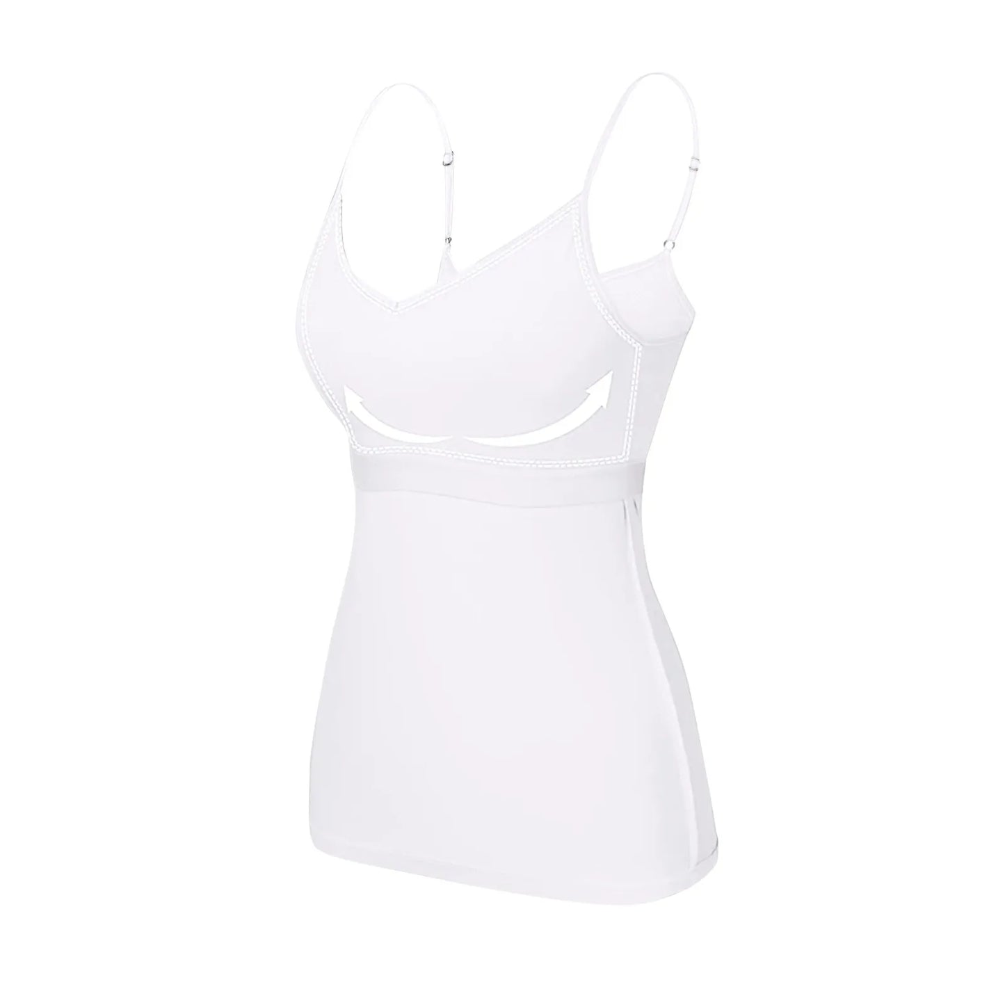 Soutien-gorge rembourré pour femme, haut précieux, camisole réglable, soutien-gorge intégré, camisole spaghetti en modal, vêtements de fitness