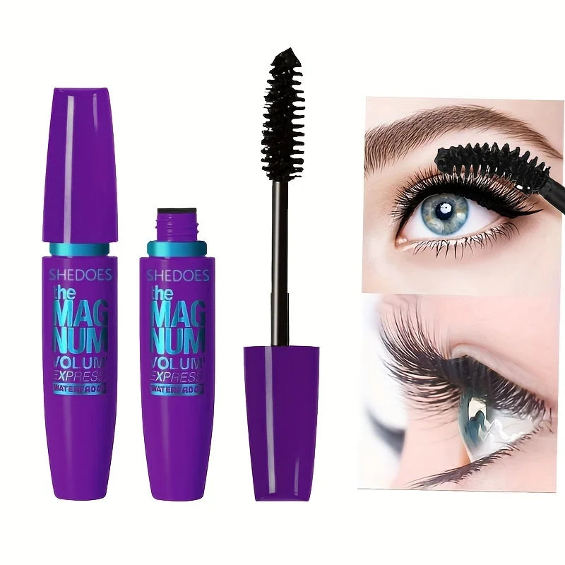 Mascara noir 4D, fibre liquide, imperméable, UNIS issant, allongeant, curling