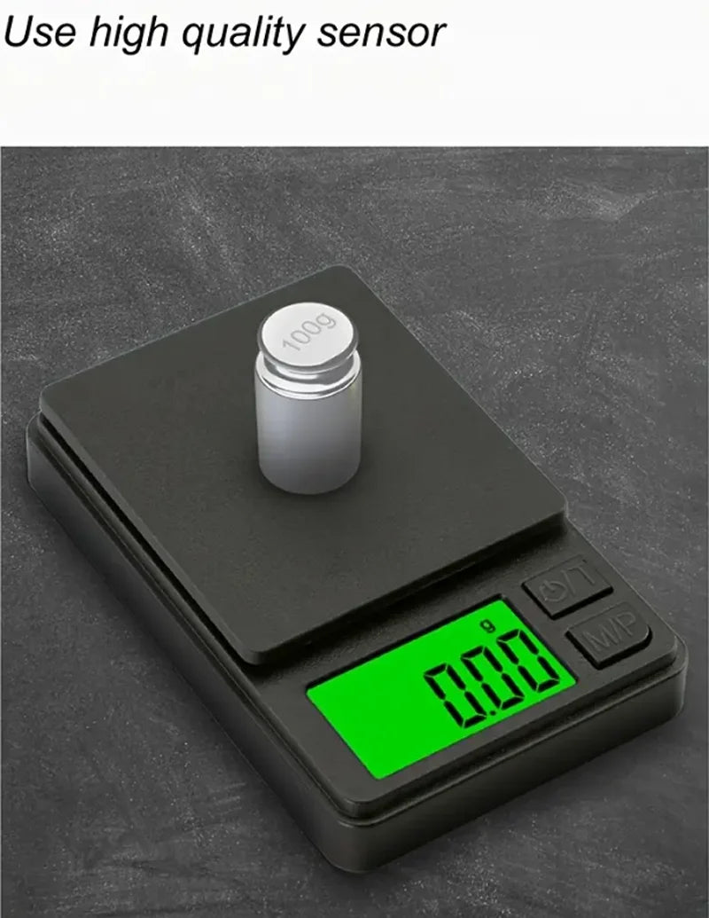 Mini balance de poche de précision avec écran LCD rétro4.2, balance numérique pour grammes, aliments, bijoux, onces, céréales, voyage, 1000g x 0.1g