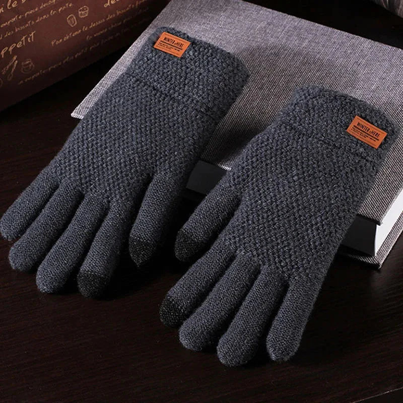 Gants d'équitation en plein air pour hommes, version automne et hiver, écran tactile, UNIS issement du velours, accessoires cadeaux, 1/2 pièces