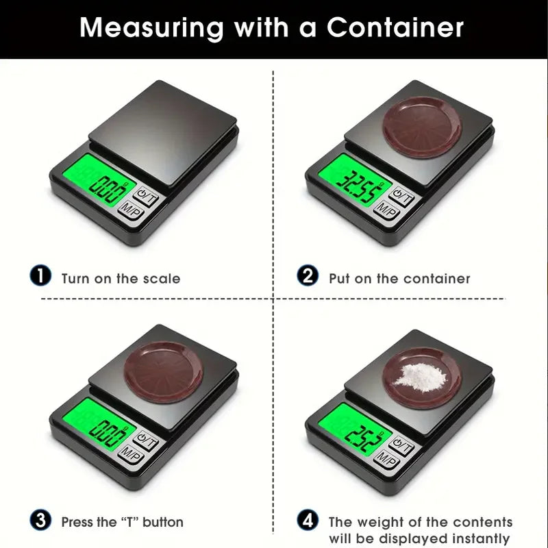 Mini balance de poche de précision avec écran LCD rétro4.2, balance numérique pour grammes, aliments, bijoux, onces, céréales, voyage, 1000g x 0.1g