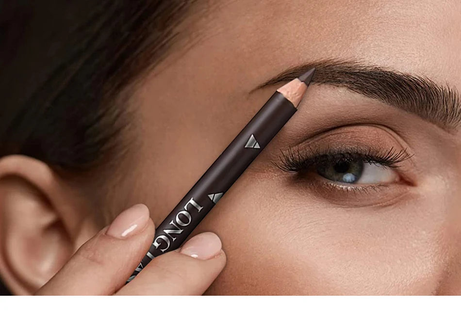 Crayon à Sourcils Imperméable Professionnel pour Femme, Stylo de Maquillage pour les Yeux, Document Facile, Naturel, Noir, Marron, Cosmétique, Outil de miles EyebloggTool, 6/12 Pièces