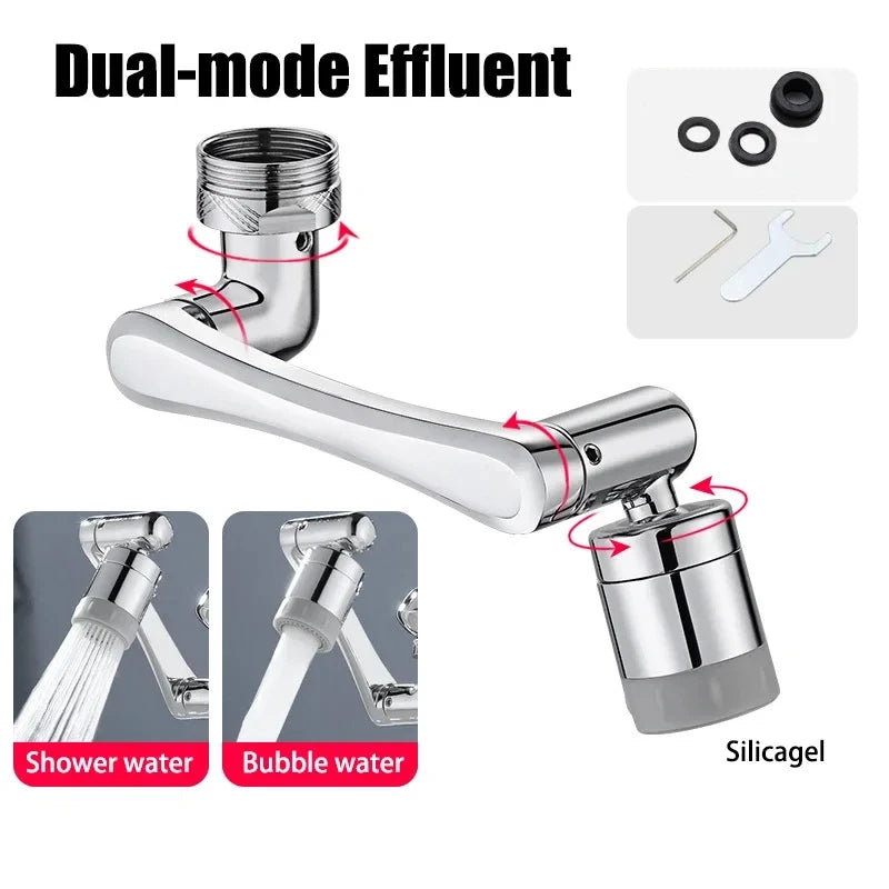 Extension de buse de robinet d'eau en acier inoxydable, pulvérisateur universel, aérateur HOmall, 2 modes de pulvérisation, 1080 °