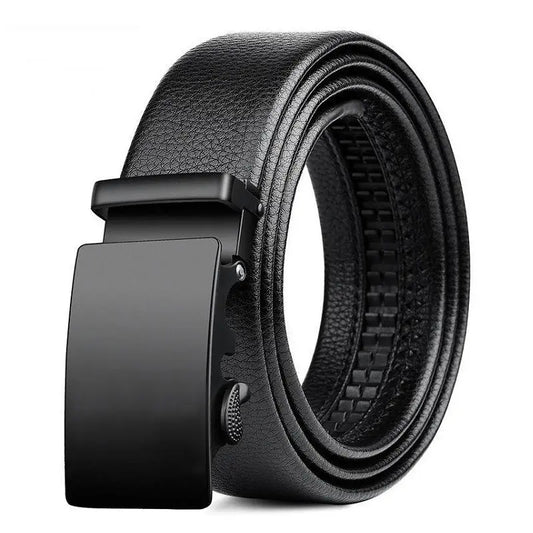 Hommes en cuir ceinture en métal voiture automatique boucle ceinture de travail de haute qualité hommes 120cm ceinture en cuir