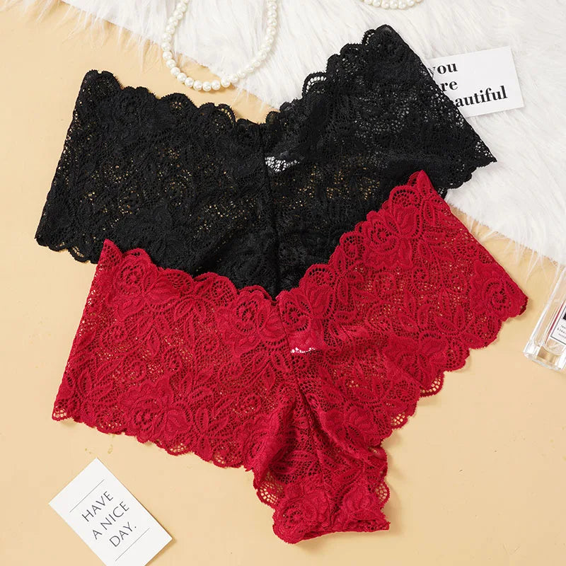 Sexy Floral Lace Panties Women Briefs Low Waist Soft Lingerie Comfortable Female Underwear Girls Intimates Panties