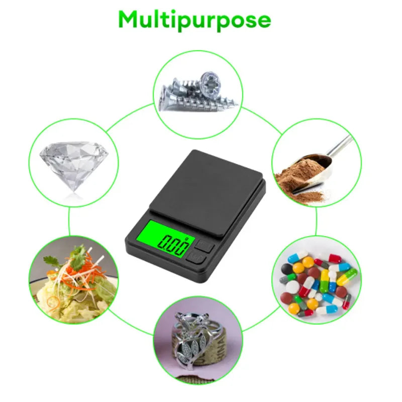 Mini balance de poche de précision avec écran LCD rétro4.2, balance numérique pour grammes, aliments, bijoux, onces, céréales, voyage, 1000g x 0.1g