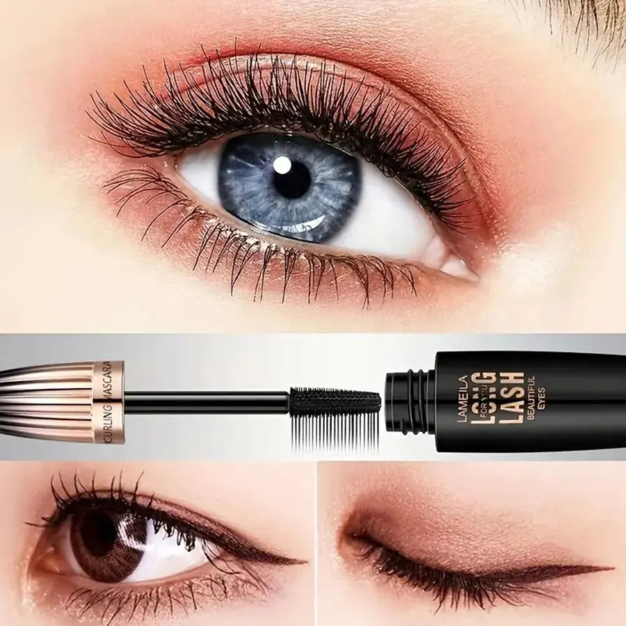 Mascara étanche 4D, outils de maquillage pour les yeux, longue tenue, résistant aux bavures, bouclé, crypté, dodu