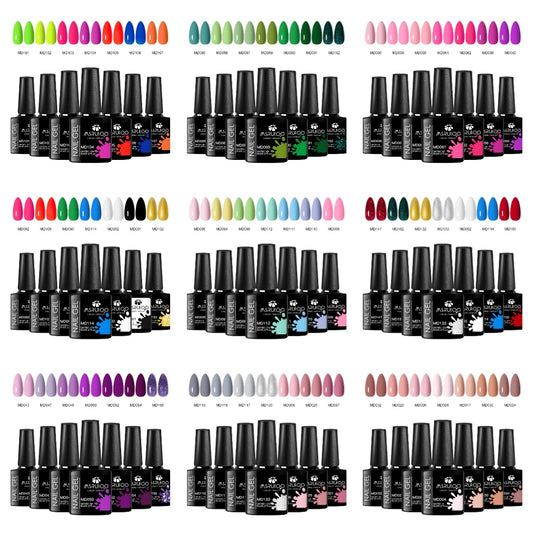 Ensemble de vernis à ongles gel UV, kit de manucure longue durée, design d'art d'ongle bricolage, tout pour la décoration, trempage, peinture, 7 pièces