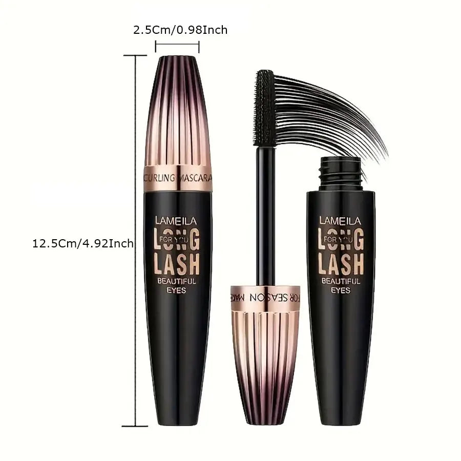 Mascara étanche 4D, outils de maquillage pour les yeux, longue tenue, résistant aux bavures, bouclé, crypté, dodu