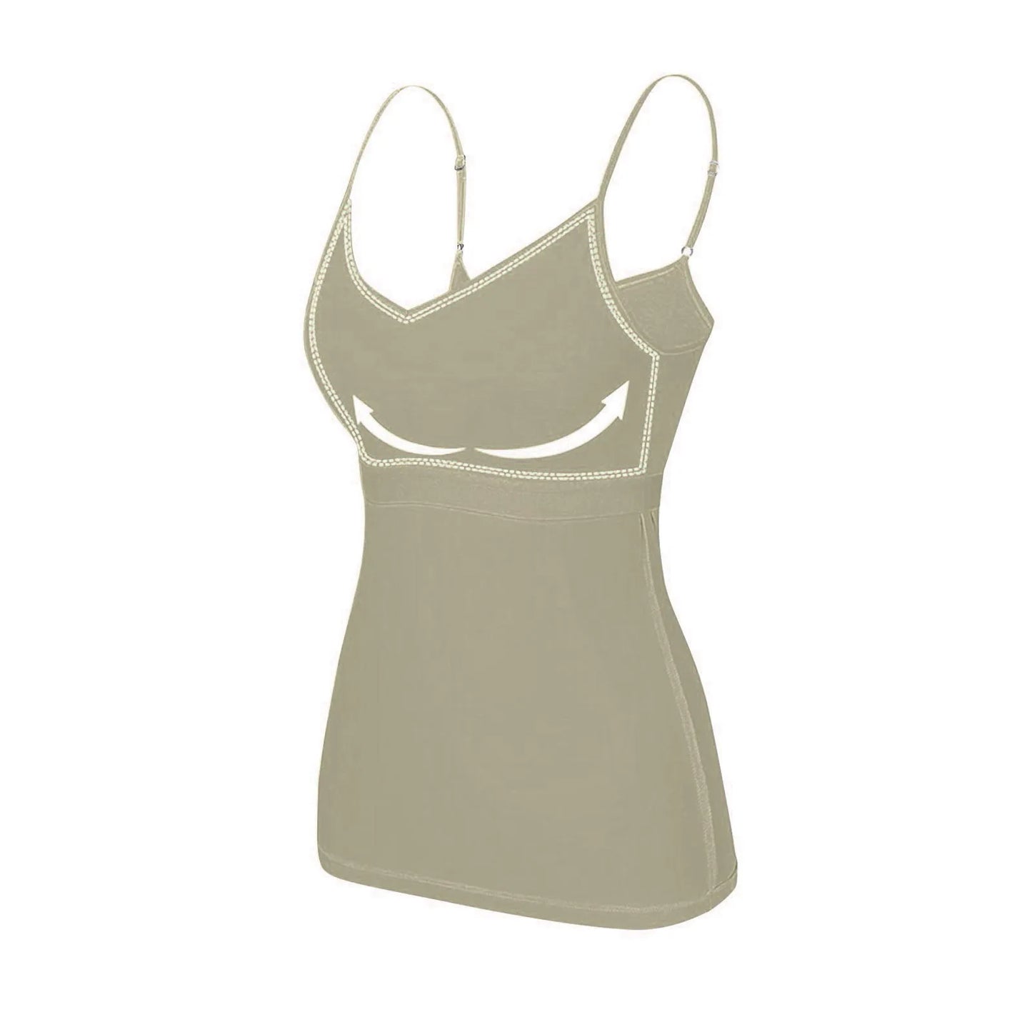 Soutien-gorge rembourré pour femme, haut précieux, camisole réglable, soutien-gorge intégré, camisole spaghetti en modal, vêtements de fitness