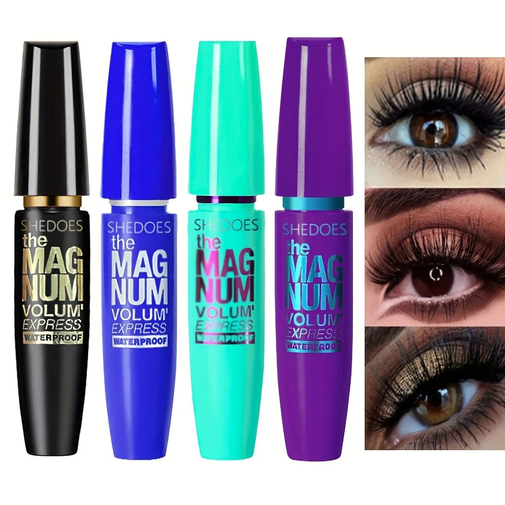 Mascara noir 4D, fibre liquide, imperméable, UNIS issant, allongeant, curling