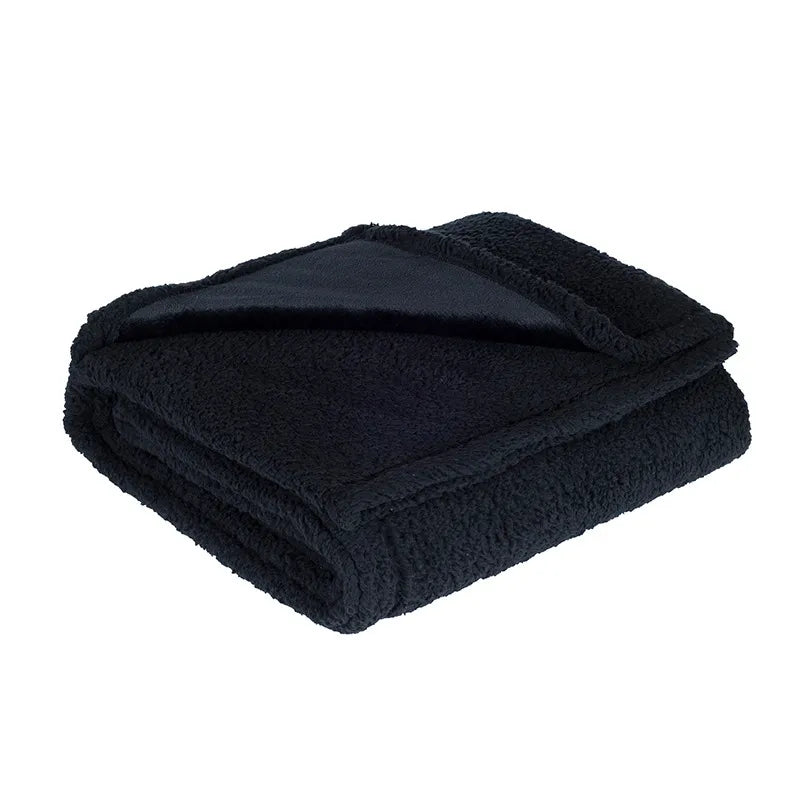 Flannel Shu Cotton Sherpa Thickened Pet Blanket