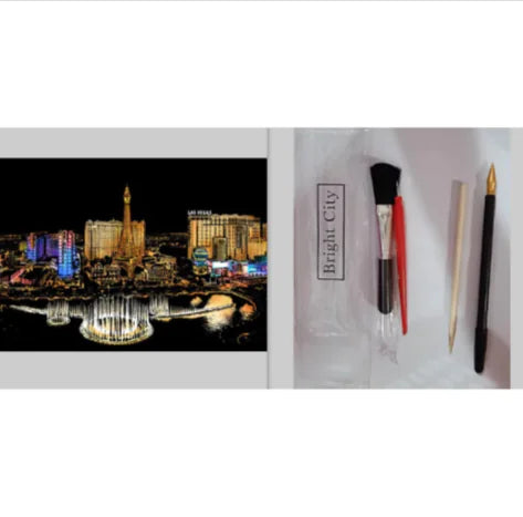 City Night Scratch Art Kit