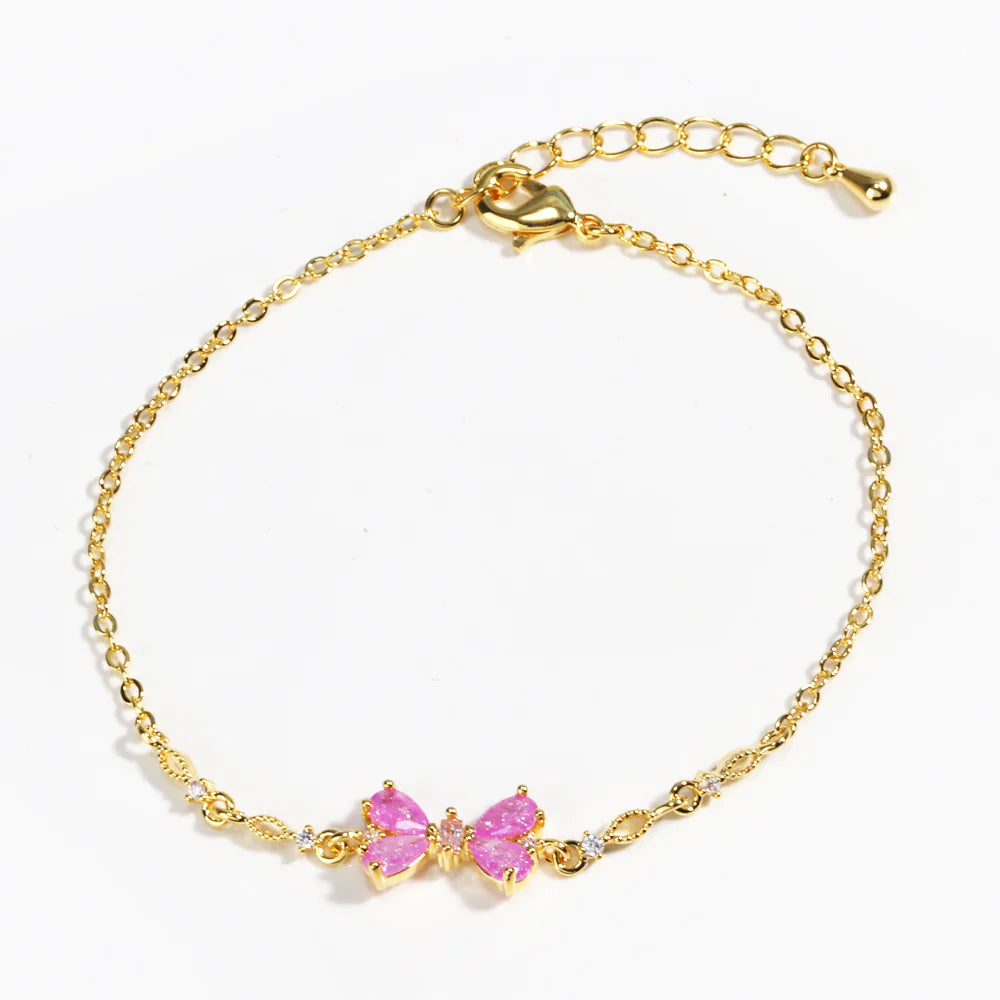 Bracelet Rhinestone Nœud Doux